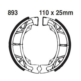 EBC Hinterbremsschuh 893 D.110mm