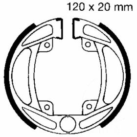 EBC 932 D.120mm Hinterbremsschuhen