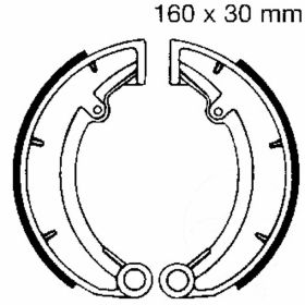 EBC Bremsbeläge mit Federn 978 D.160mm für MZ