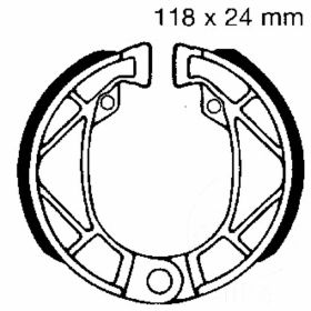 EBC Bremsbeläge mit Federn 995 D.118mm für Aprilia RED ROSE