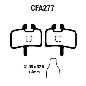 PLAQUETTE DE FREIN VéLO EBC CFA277