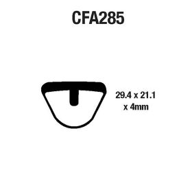PLAQUETTE DE FREIN VéLO EBC CFA285R