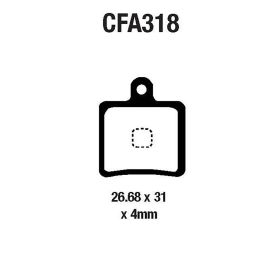 PLAQUETTE DE FREIN VéLO EBC CFA318R