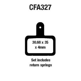 PLAQUETTE DE FREIN VéLO EBC CFA327HH