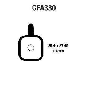 PLAQUETTE DE FREIN VéLO EBC CFA330
