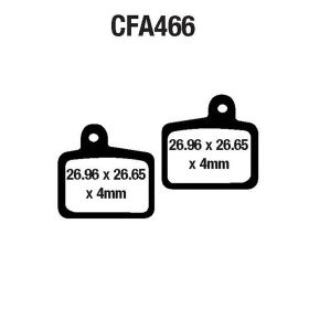 PLAQUETTE DE FREIN VéLO EBC CFA466