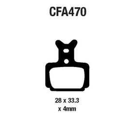 PLAQUETTE DE FREIN VéLO EBC CFA470