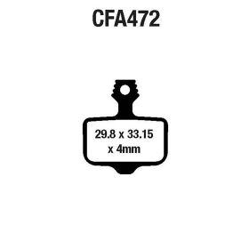 PLAQUETTE DE FREIN VéLO EBC CFA472