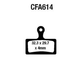 PLAQUETTE DE FREIN VéLO EBC CFA614R