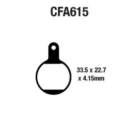 PLAQUETTE DE FREIN VéLO EBC CFA615