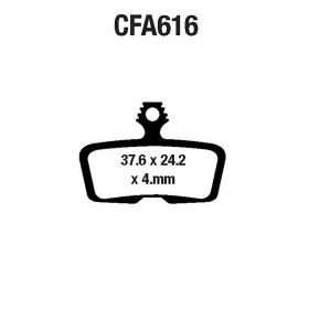PLAQUETTE DE FREIN VéLO EBC CFA616R