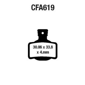 PLAQUETTE DE FREIN VéLO EBC CFA619R