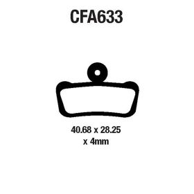 PLAQUETTE DE FREIN VéLO EBC CFA633