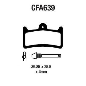 PLAQUETTE DE FREIN VéLO EBC CFA639