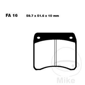 EBC EPFA016HH MOTORCYCLE BRAKE PADS