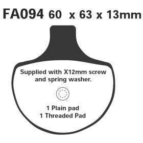 EBC EPFA094HH MOTORCYCLE BRAKE PADS