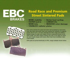 EBC EPFA 187HH brake pads sintered compound for Honda