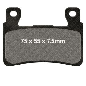 Plaquettes de frein EBC EPFA 296HH en composé fritté