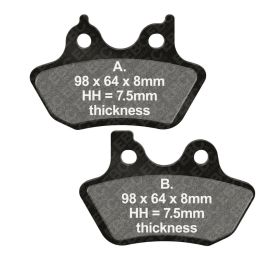 EBC EPFA 400HH Bremsbeläge Sintermetall für Harley Davidson