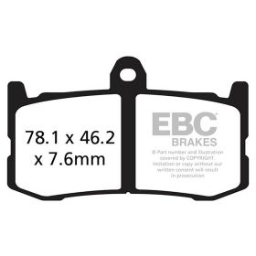 EBC EPFA491HH MOTORCYCLE BRAKE PADS