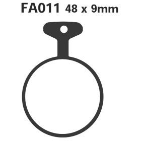 EBC FA011 MOTORCYCLE BRAKE PADS