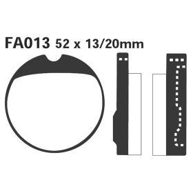 PLAQUETTES FREIN MOTO EBC FA013