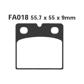 PLAQUETTES FREIN MOTO EBC FA018V