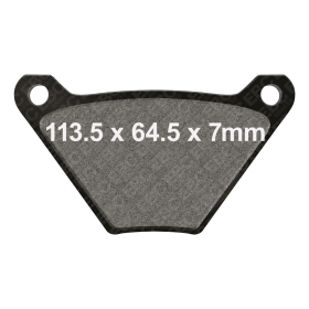 EBC Brake Pads V FA024/2 semi-sintered compound for Harley Davidson