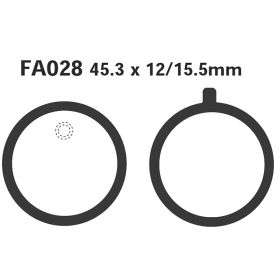 EBC FA028 MOTORCYCLE BRAKE PADS