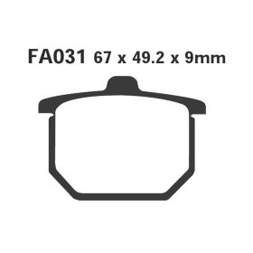 EBC FA031 MOTORCYCLE BRAKE PADS