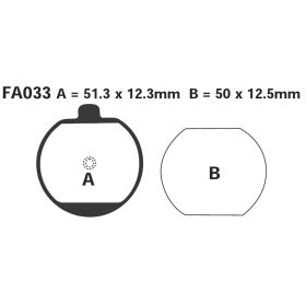 PLAQUETTES FREIN MOTO EBC FA033