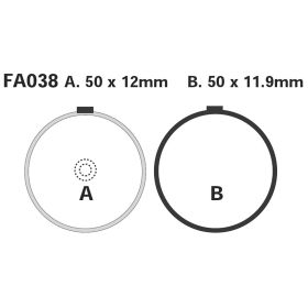 MOTORRAD BREMSBELäGE EBC FA038