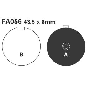 PLAQUETTES FREIN MOTO EBC FA056