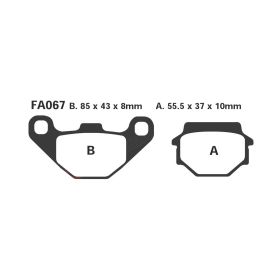 EBC FA067TT MOTORCYCLE BRAKE PADS
