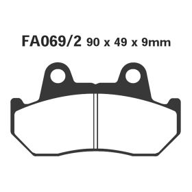 PLAQUETTES FREIN MOTO EBC FA069/2