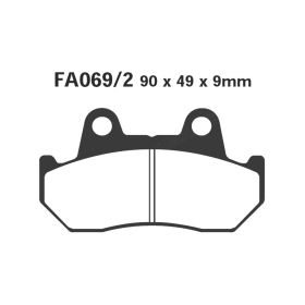 EBC FA069/2V MOTORCYCLE BRAKE PADS