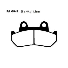 Plaquettes de frein standard EBC FA069/3 pour Honda