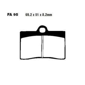 Pastiglie freno EBC V FA095 mescola semi sinterizzata