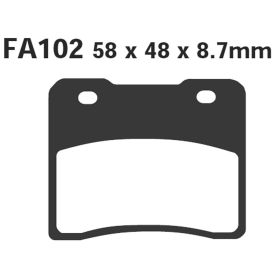 PLAQUETTES FREIN MOTO EBC FA102