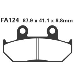 PLAQUETTES FREIN MOTO EBC FA124