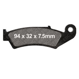 Pastiglie freno EBC R FA125 mescola sinterizzata per Honda