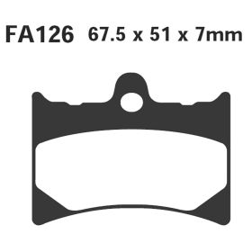 PLAQUETTES FREIN MOTO EBC FA126HH