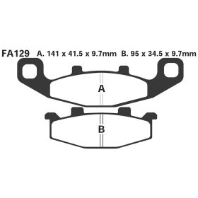 MOTORRAD BREMSBELäGE EBC FA129