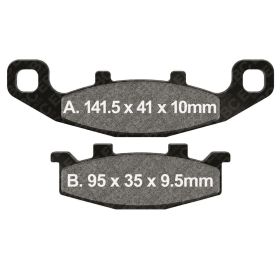 Pastiglie freno EBC HH FA129 mescola sinterizzata
