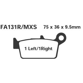 PLAQUETTES FREIN MOTO EBC FA131R