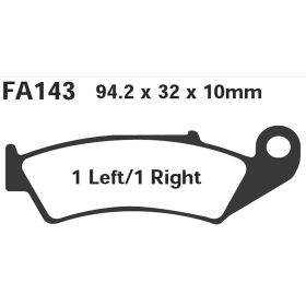 EBC FA143 MOTORCYCLE BRAKE PADS