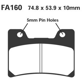 EBC FA160 MOTORCYCLE BRAKE PADS