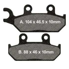 Pastiglie freno EBC R FA172 mescola sinterizzata per Yamaha