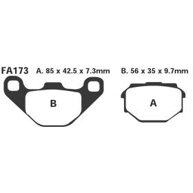 PLAQUETTES FREIN MOTO EBC FA173