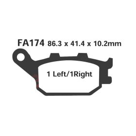 COPPIA PASTIGLIE EBC FA174